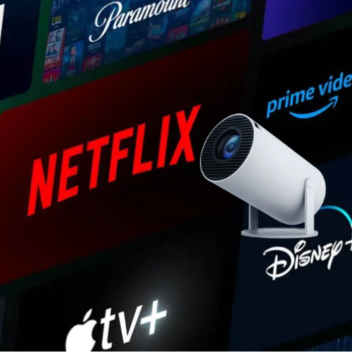 MiniCast Pro - Miniprojektor med Bluetooth och WiFi (2025 Modell)