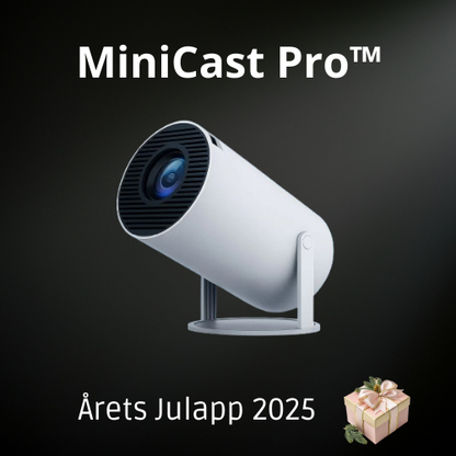 MiniCast Pro - Miniprojektor med Bluetooth och WiFi (2025 Modell)